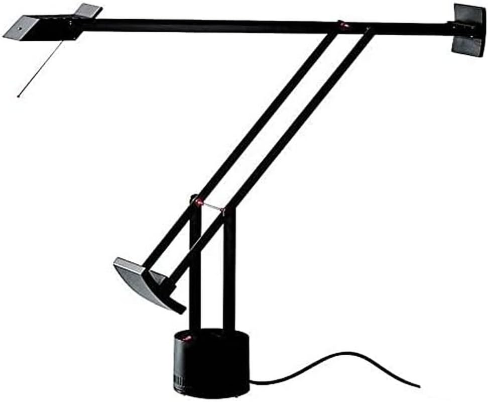 Schreibtischlampen A009210, 220V-240V, mit LED, Schwarz, Artemide