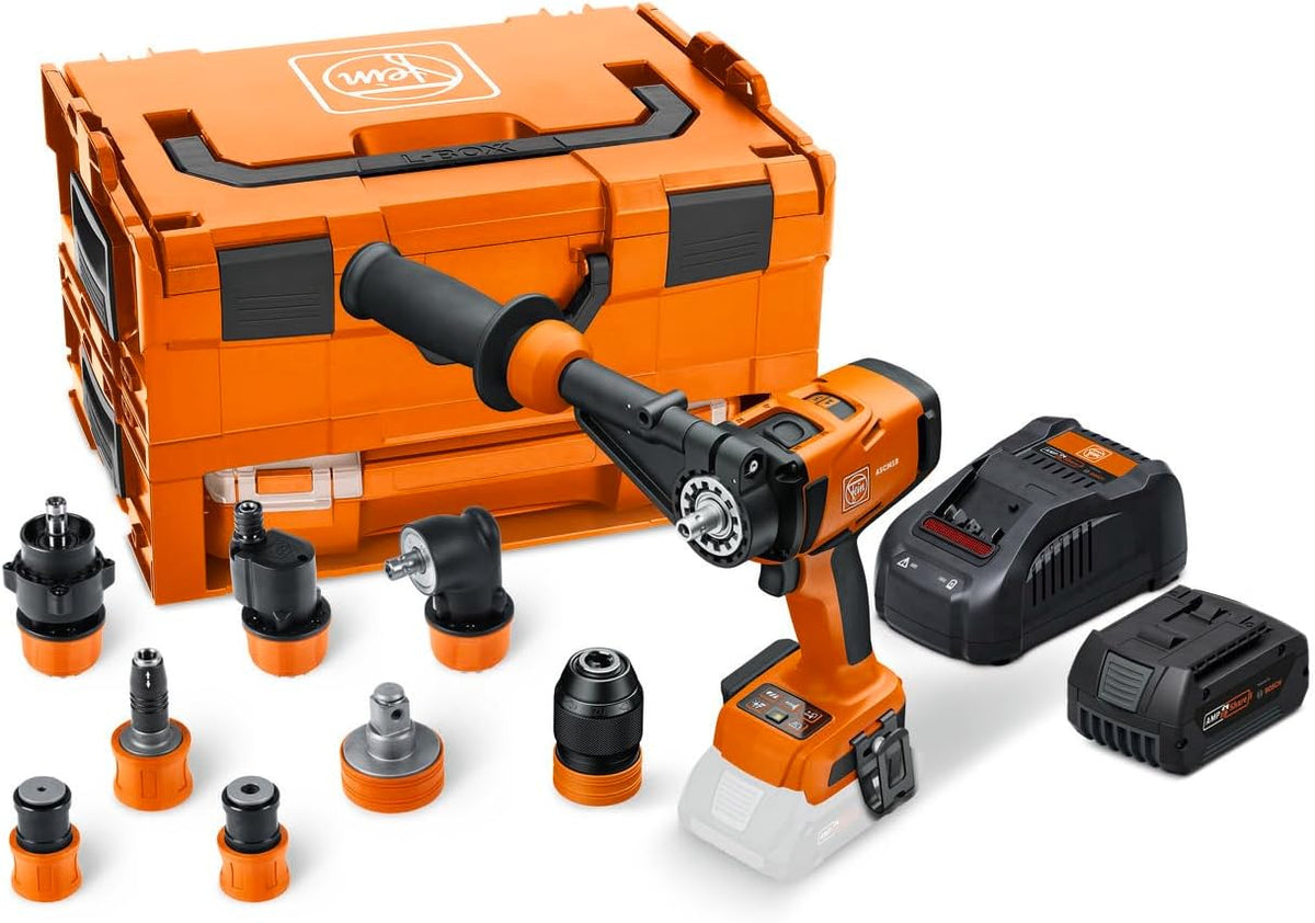 FEIN ASCM18-4 Akku-Bohrschrauber, 18 V, 5.0 Ah, bürstenlos, Orange/Schwarz