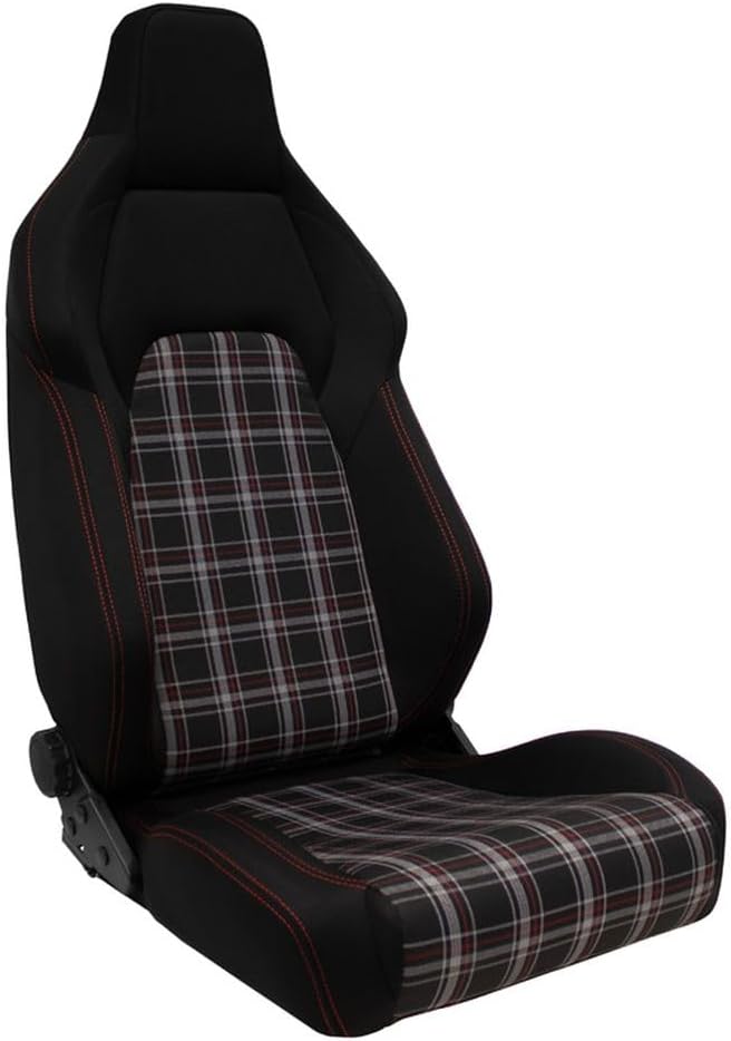 AUTO-STYLE Sportsitze 'VGR' Sitze, verstellbar, aus Stoff, Schwarz/Rot