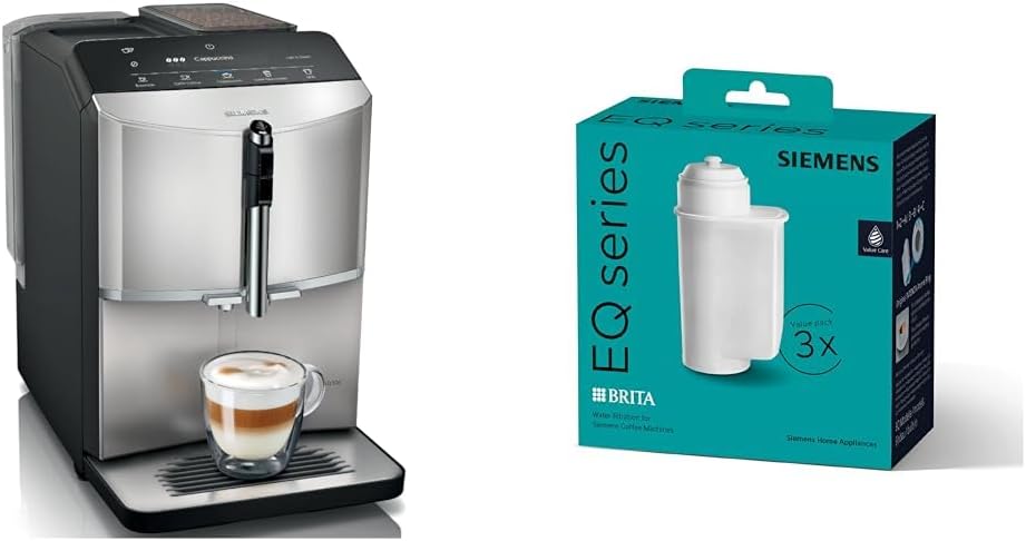 Siemens EQ300 Kaffeevollautomat, Silber/Schwarz