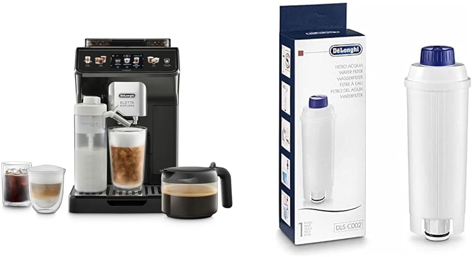 Kaffeevollautomat ECAM452.67.G, Schwarz/Weiß/Blau, De'Longhi