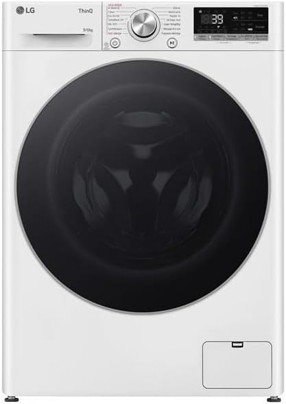 LG F964R71WRST Waschtrockner, Weiß/Schwarz