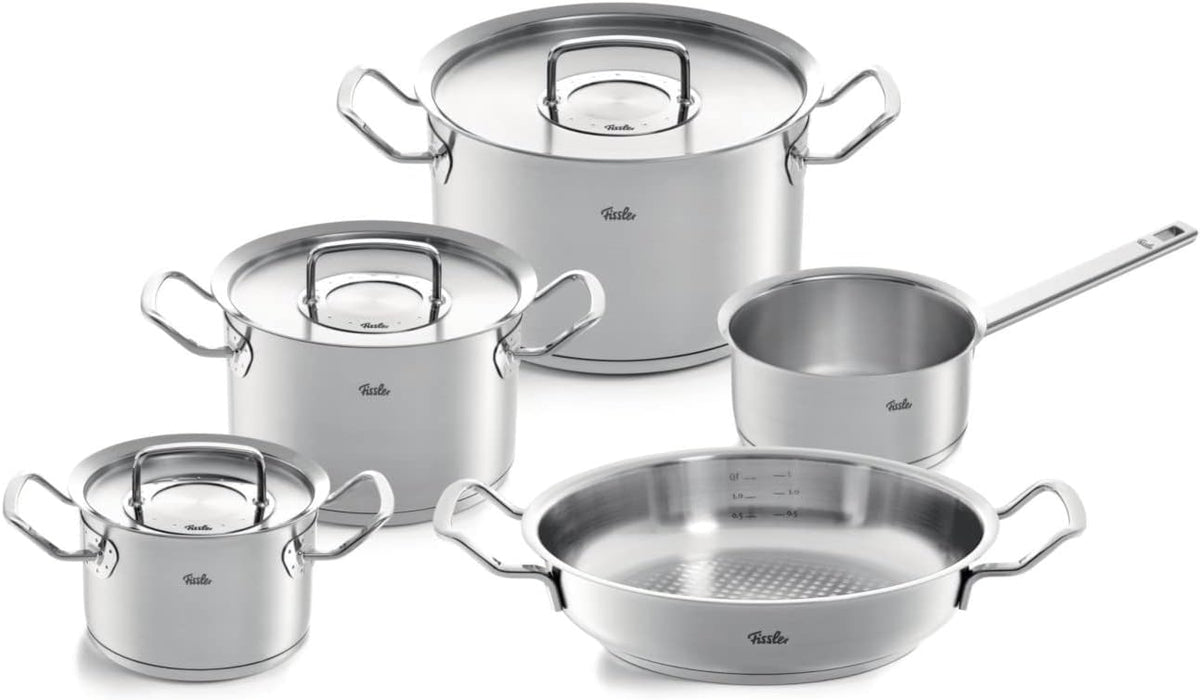 Fissler Topf-Set Original-Profi Collection Topf- & Pfannensets, aus Edelstahl und Stahl, Silber