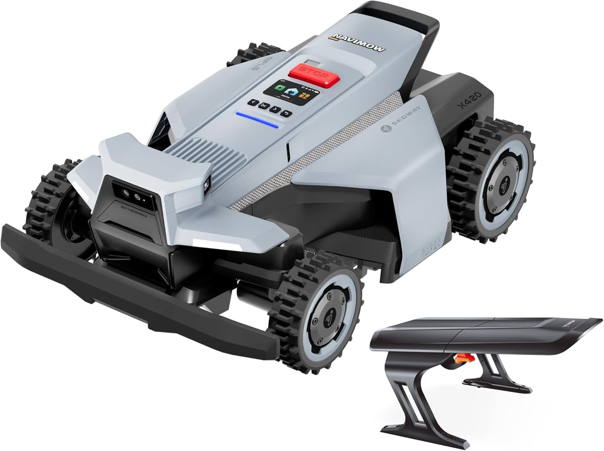 NAVIMOW X420 Mähroboter, 25–95 mm, mit Garage, Grau/Schwarz
