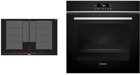 SIEMENS iQ700/300 Kochfeld, 80 cm, mit LED, Schwarz/Silber