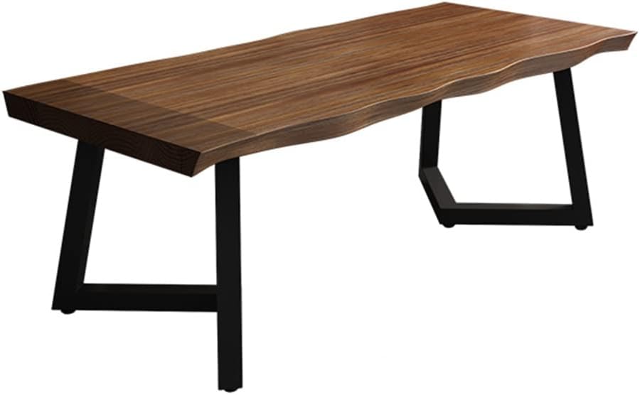 Schreibtische, 120–200 cm, aus Massivholz, für das Wohnzimmer und das Schlafzimmer, Braun/Schwarz, SXZenSpace