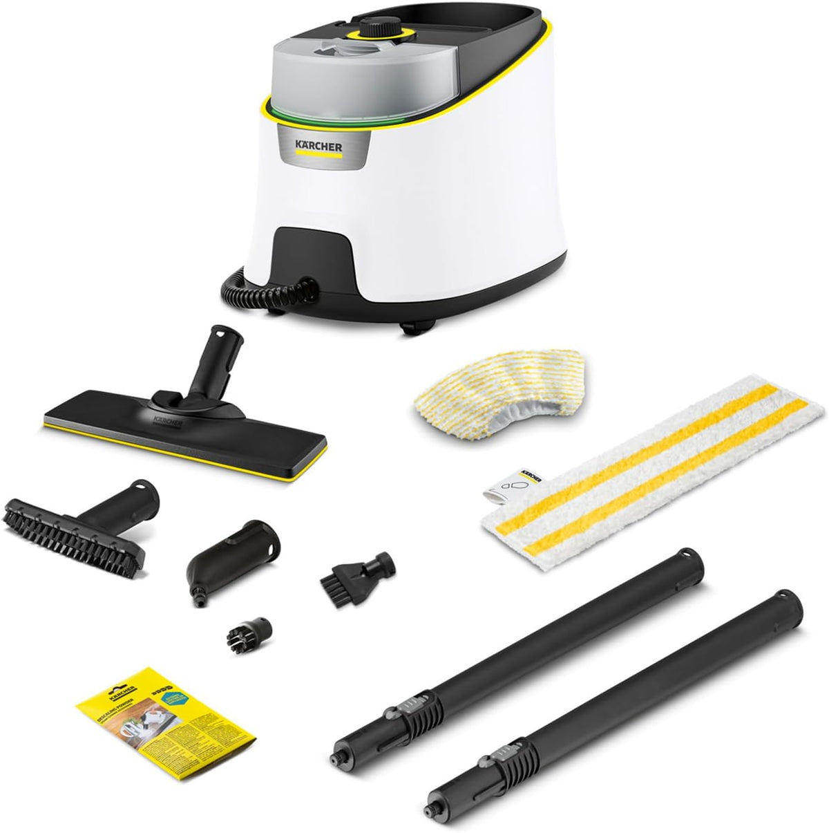 Karcher Dampfreiniger, 0,5 l, 1,3 l, 4 bar, Weiß/Schwarz/Gelb