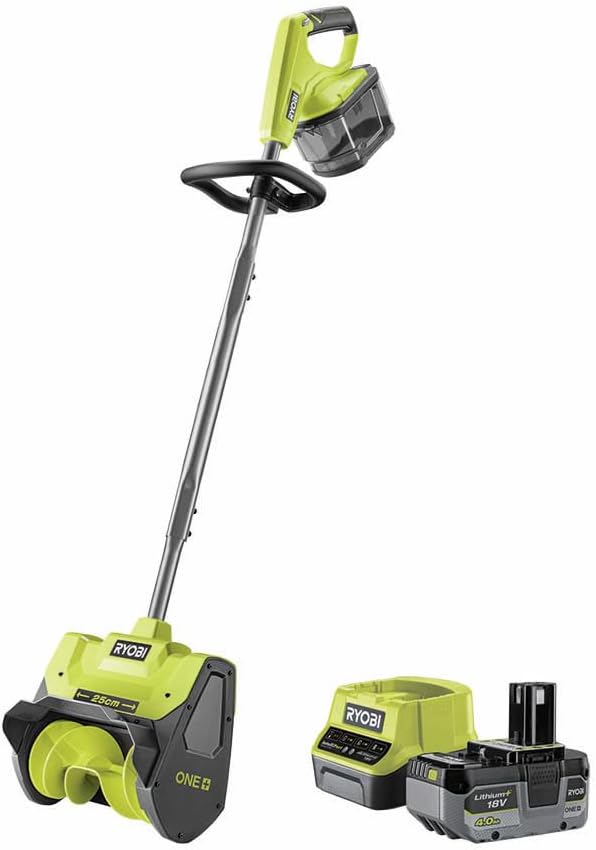 RYOBI RY18ST25A-140 Schneefräsen, 18 V, 4 Ah, 100 m², Grün/Schwarz