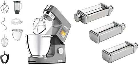 Kenwood KWL90.034SI Küchenmaschine, verstellbar, aus Edelstahl und Stahl, für die Küche, Silber