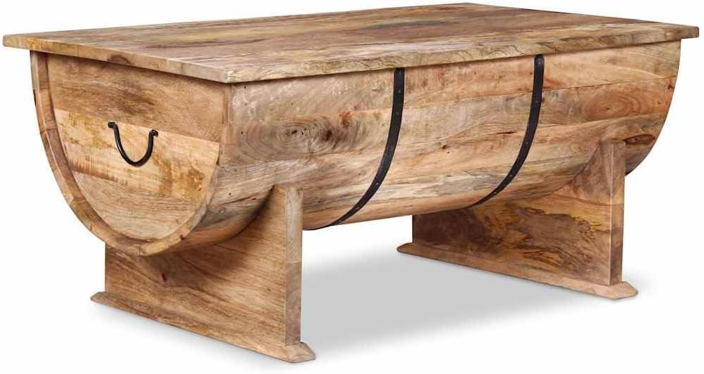 Beistelltisch, 88 × 50 × 40 cm, mit Stauraum, Naturholz, vidaXL