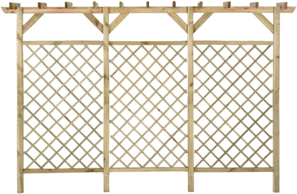 Pergola, 300 × 50 × 200 cm, für Kletterpflanzen, aus Kiefernholz, für den Garten, vidaXL