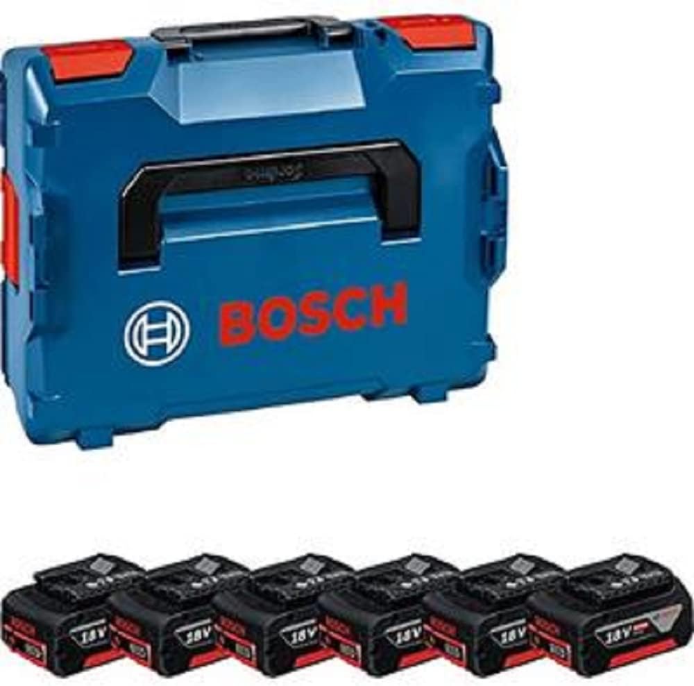 Bosch Werkzeugakkus, 18 V, 4.0 Ah, Blau/Schwarz/Rot