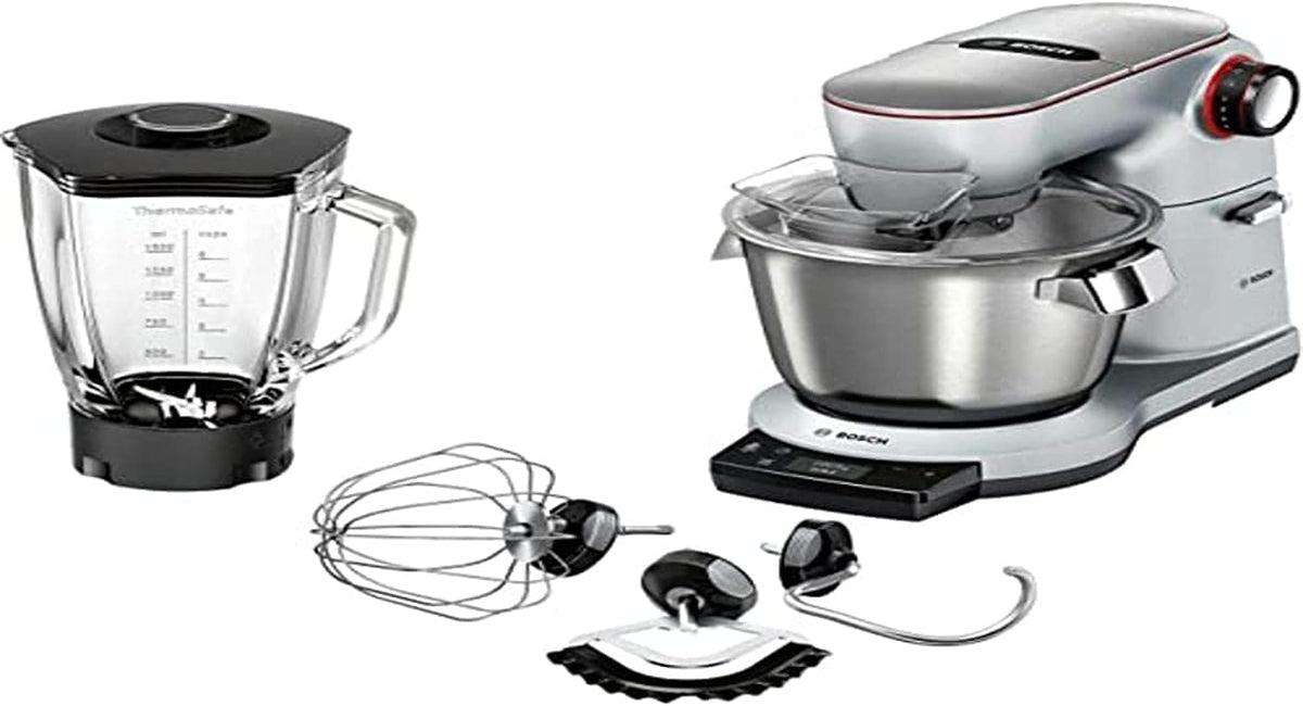 Bosch MUM9YX5S12 Küchenmaschine, aus Keramik, für die Küche, Silber/Schwarz