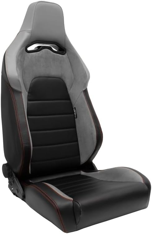AUTO-STYLE Sportsitze 'VGR' Sitze, aus Kunstleder und Leder, verstellbar, Schwarz/Hellgrau