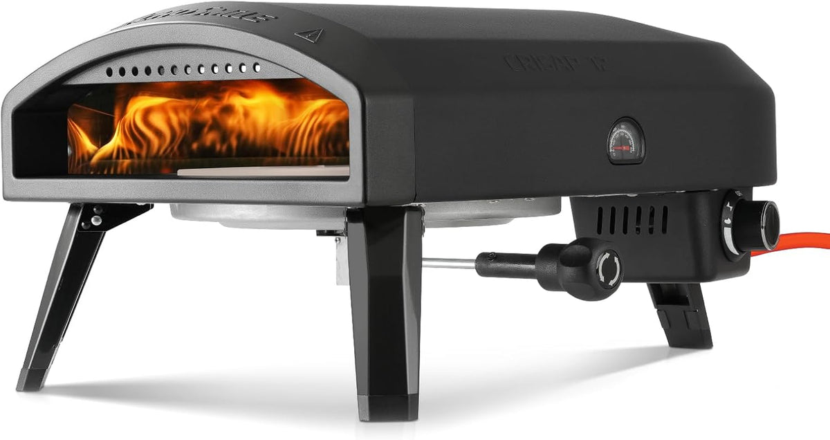 Pizzaofen 12', 510 °C, mit USB, Schwarz, EchoSmile
