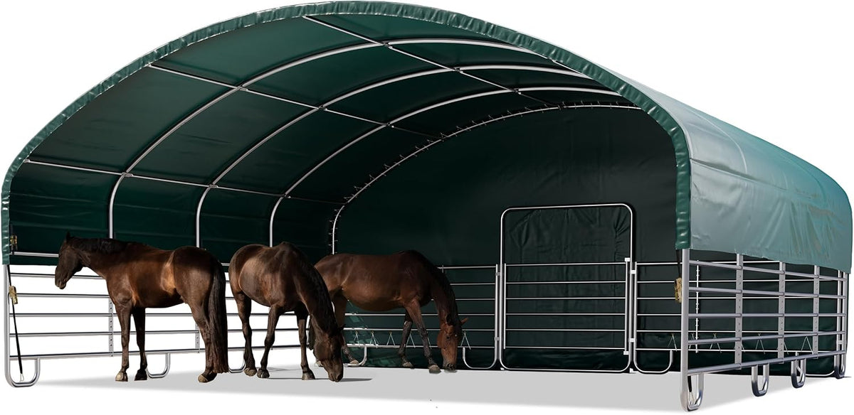 TOOLPORT Gartenpavillon, 8 × 8 m, wasserdicht, Grün