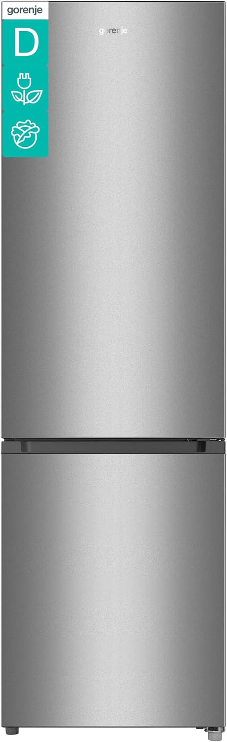 Kühl-Gefrier-Kombination RK418DPS4I, 55 × 180 × 55,8 cm, 269 L, 39 dB, mit LED, Grau, Gorenje