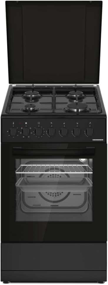 HEINNER HFSC-S60LITGC-BK Kochfeld, 50 × 60 cm, Schwarz, mit Timer