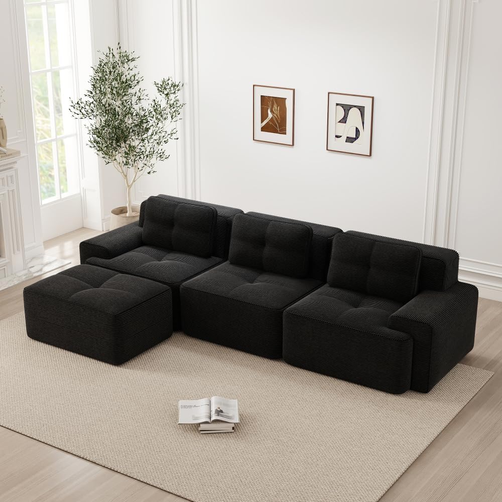 Sofa, aus Stoff, Schwarz, Cayipng