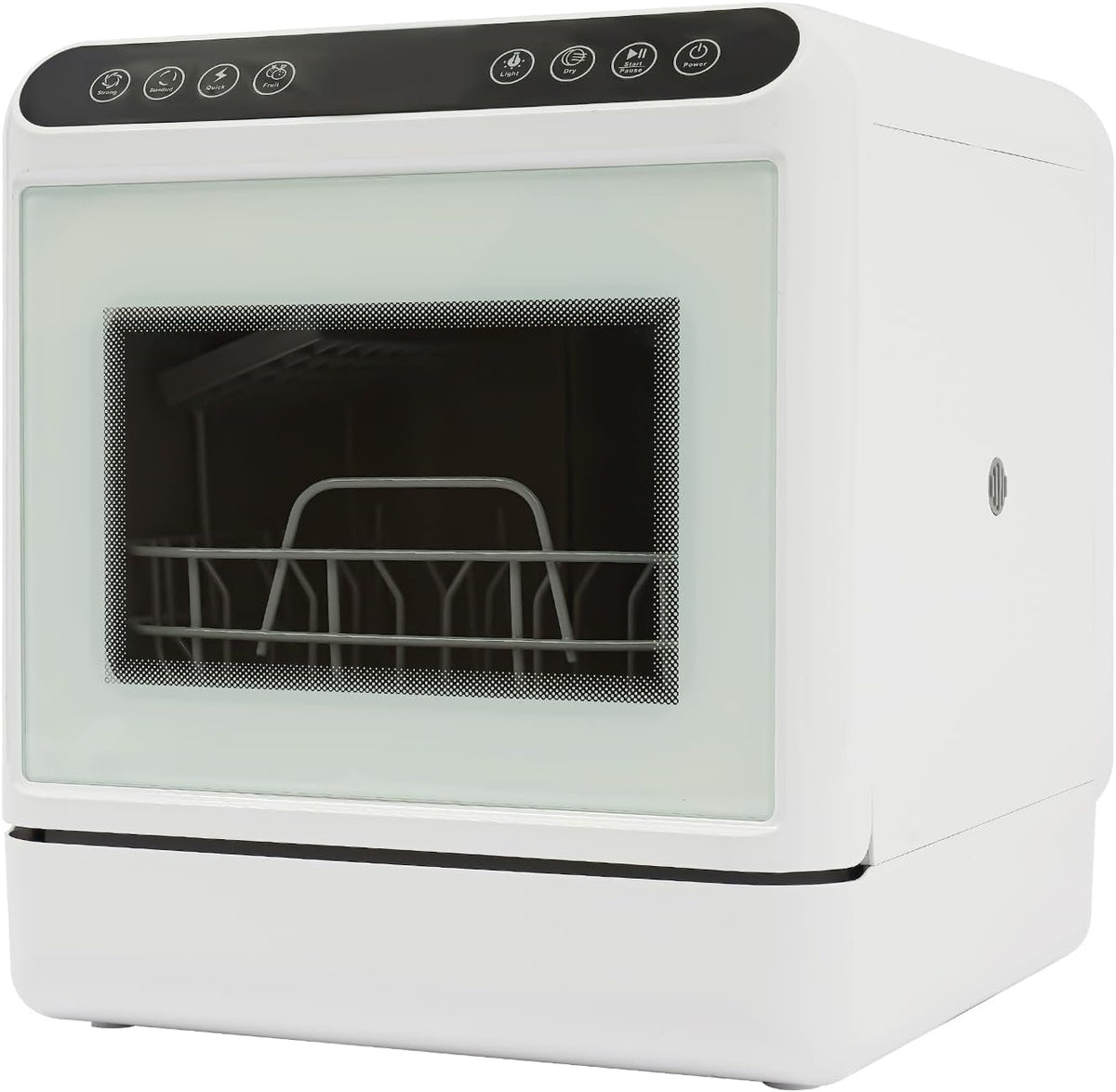 Geschirrspüler Tischspülmaschine Max, 6 L, 22 cm, mit LED, Weiß, TONFEION