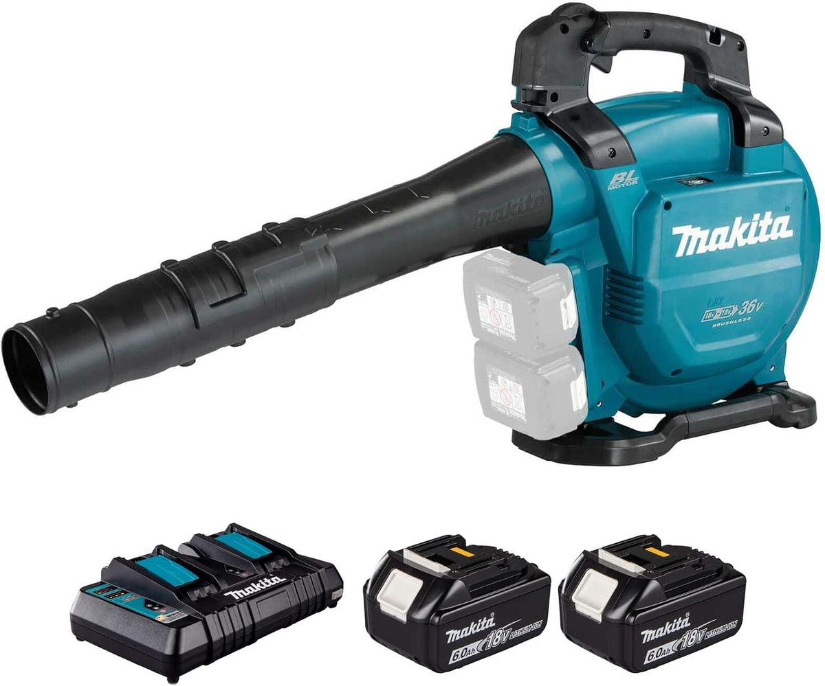 Makita DUB363PG2V Laubbläser, 36 V, bürstenlos, Schwarz/Blau
