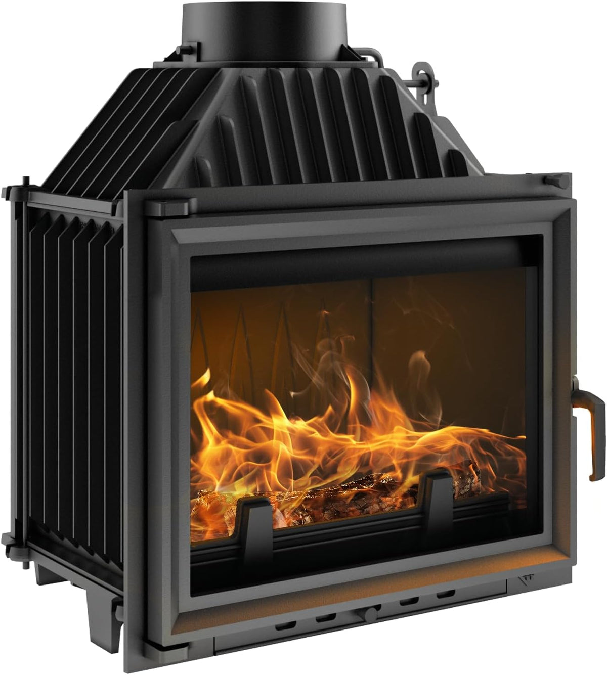 kratki MAJA/PF/180 Kaminofen, 3–10kW, 8 kW, Schwarz