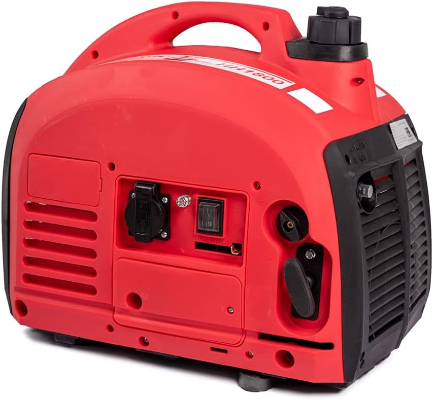Stromerzeuger, 750 W, 230 V, für den Garten und Camping, Rot/Schwarz, A.M.C.