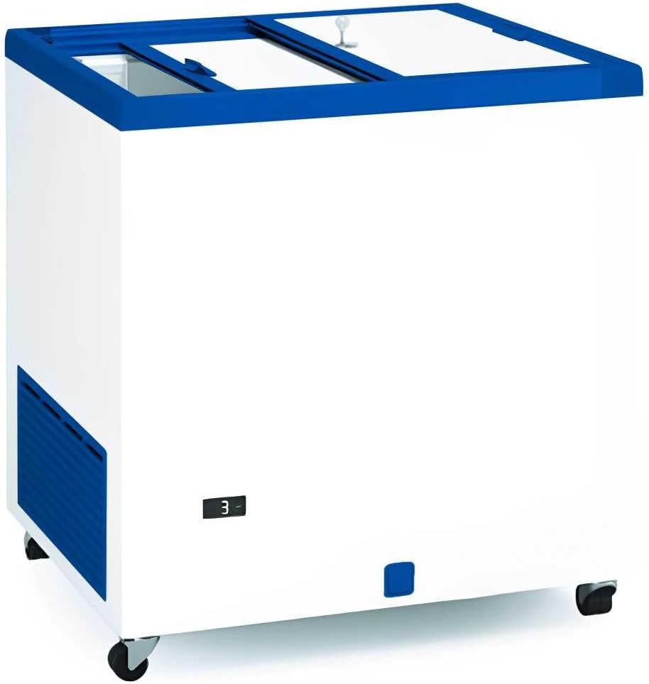 Gefrierschrank, 843 × 670 × 895 mm, 222 L, verstellbar, mit Stauraum, Weiß/Blau, MBH - MAQUINARIA BAR HOSTELERÍA