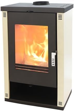 Nana IF Kaminofen, 9 kW, 83 kg, Schwarz/Elfenbein