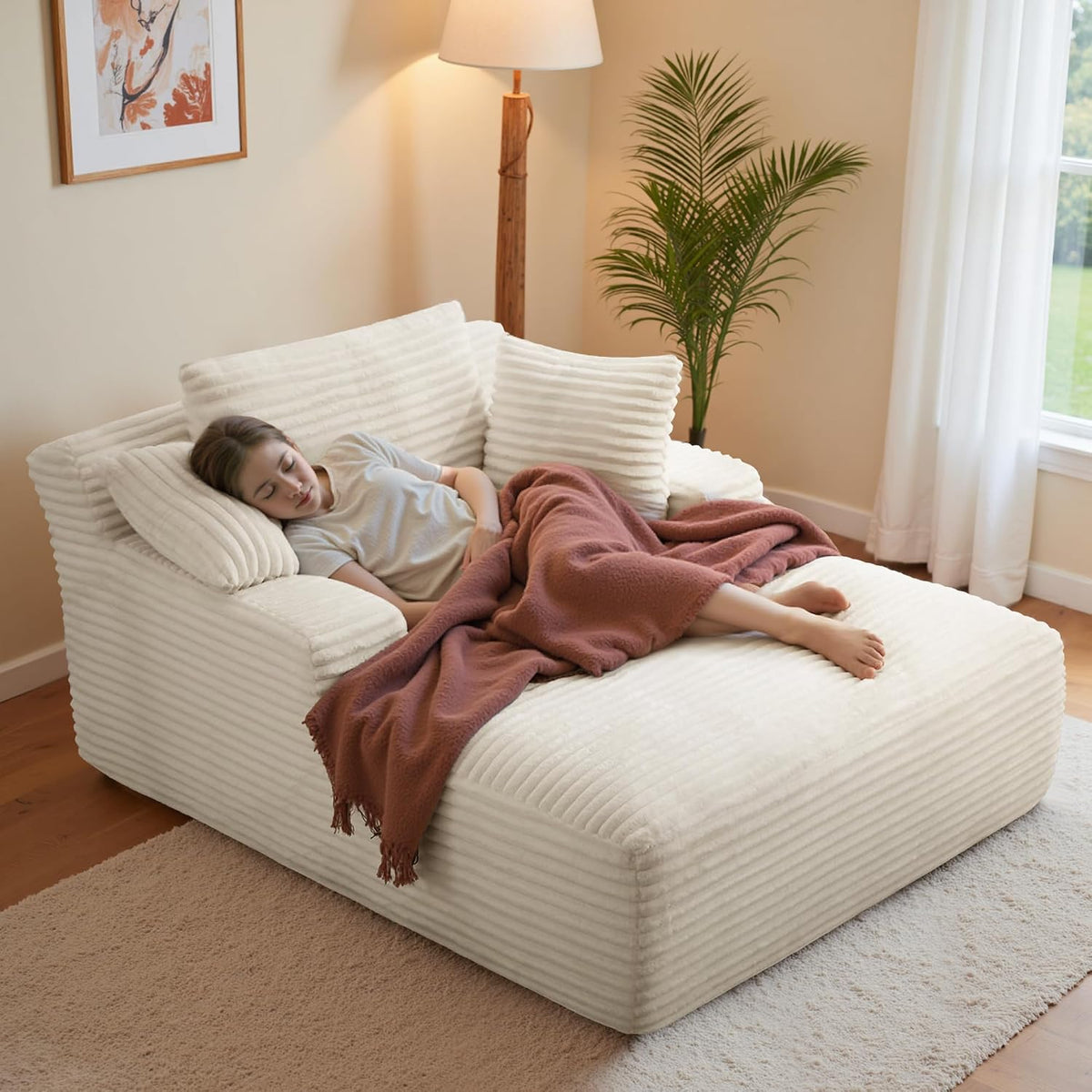 Sofa, für das Wohnzimmer, Beige, Aivermeil