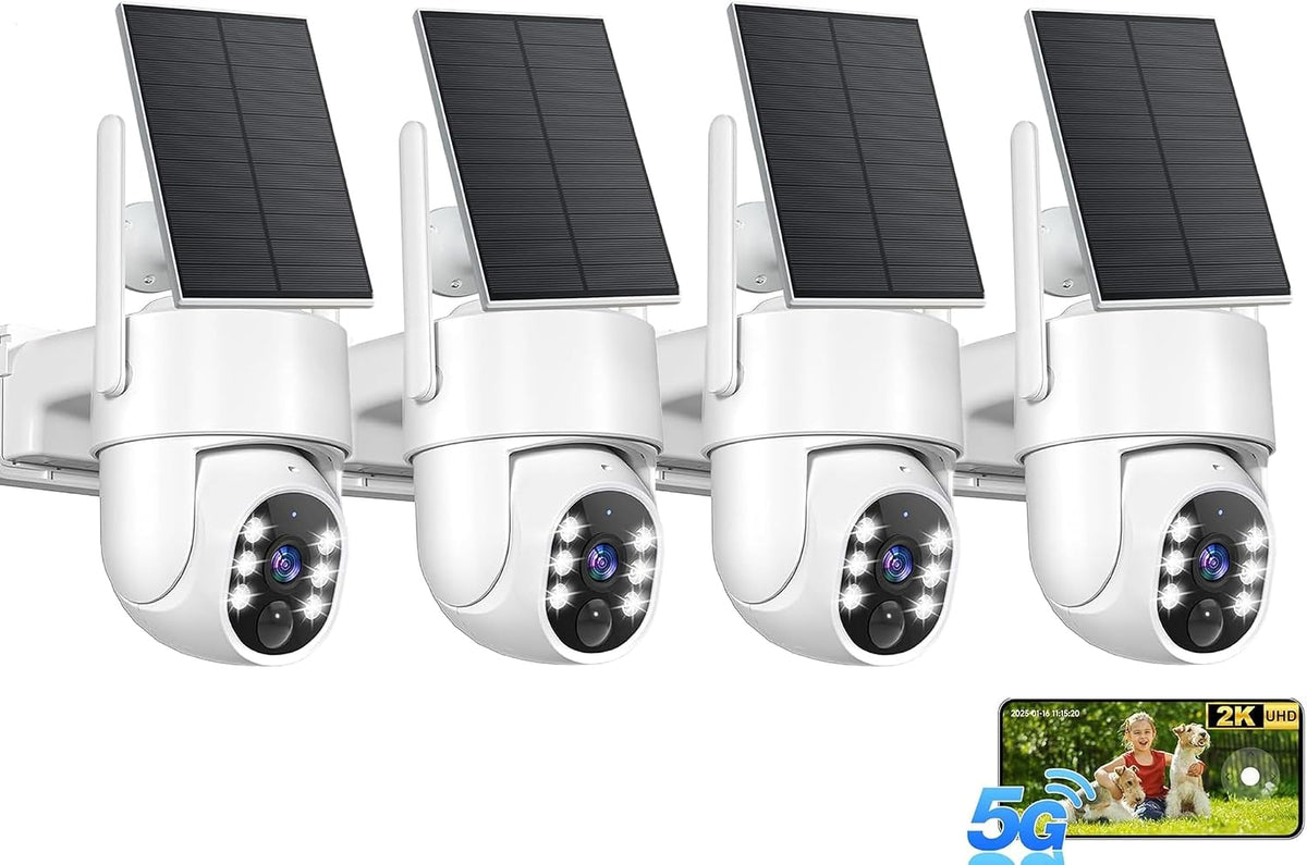Dome Cameras, mit WLAN, mit KI-Erkennung, Weiß/Schwarz, Gianteye