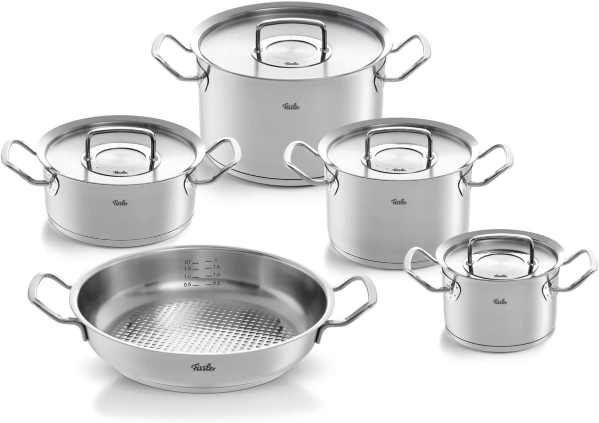 Fissler Topf-Set Original-Profi Collection Topfsets, aus Edelstahl und Stahl, Silber