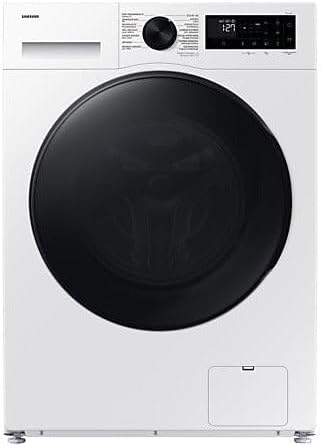 Samsung WD91DG5B15BEEN Waschtrockner, Weiß/Schwarz