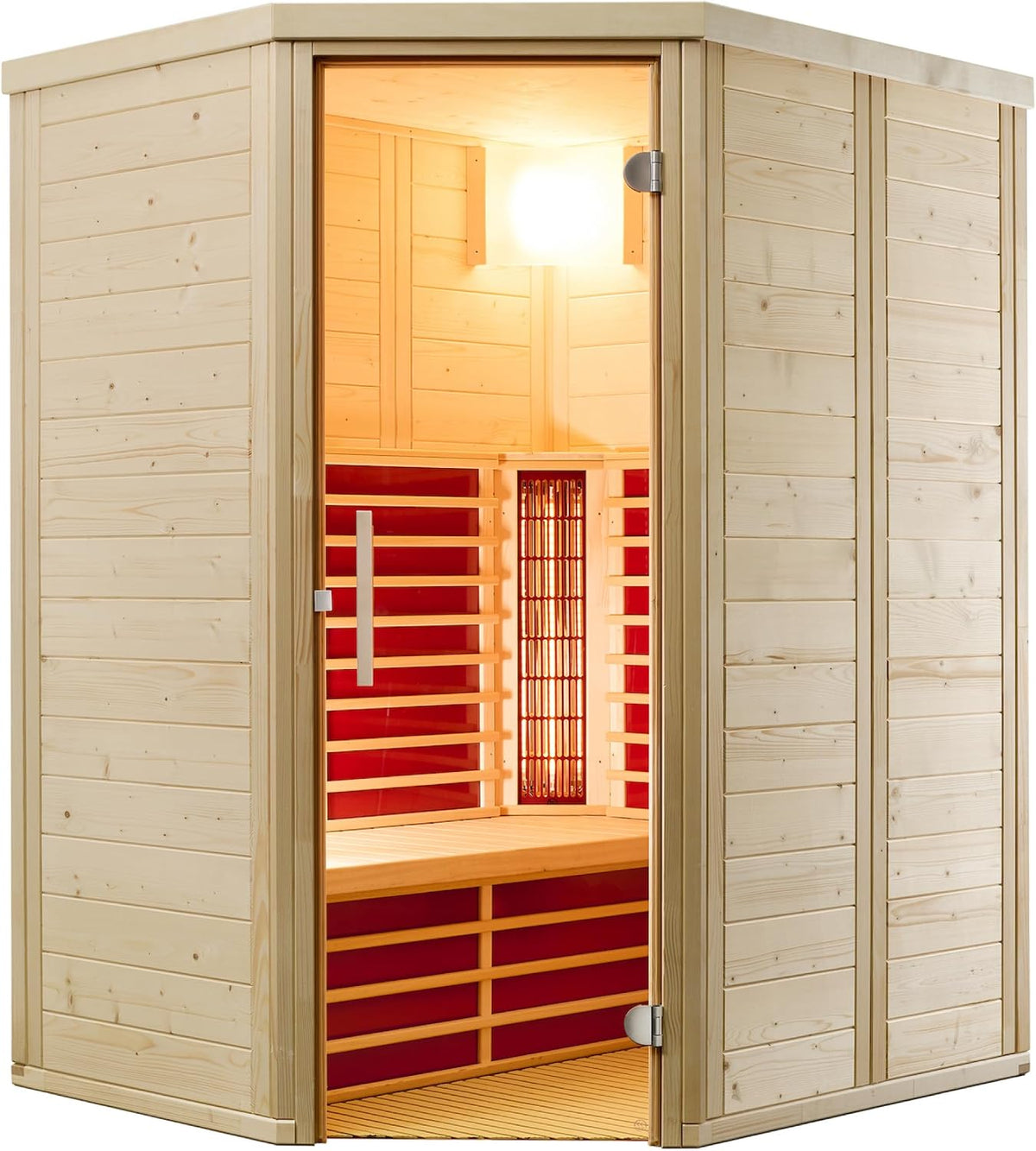 Infraworld Saunen, 148 × 121,5 cm, Holzfarbe