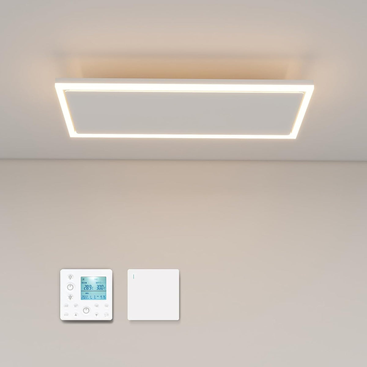 byecold Elektroheizkörper, mit LED, mit Fernbedienung, Weiß