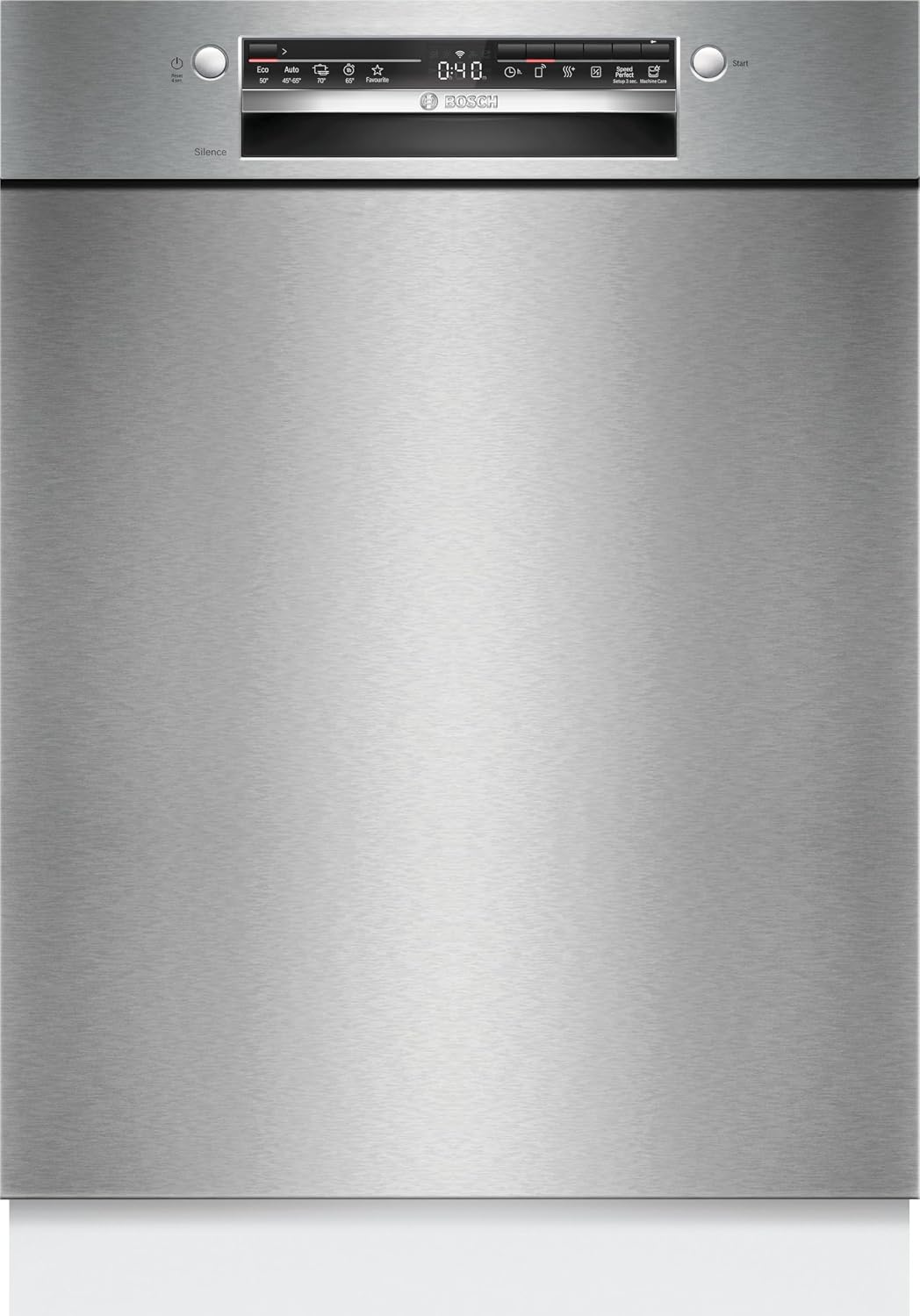 BAUKNECHT SMU2ITS09E Geschirrspüler, 60 cm, Edelstahl, höhenverstellbar, aus Edelstahl und Stahl